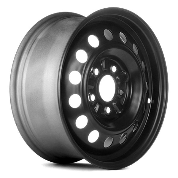 Replace® - 15 x 6 15-Hole Black Steel Factory Wheel (Remanufactured)