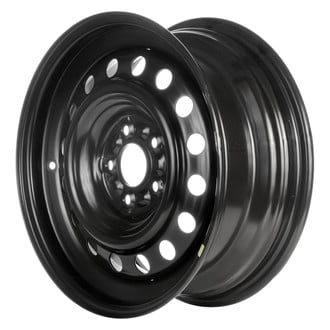 Replace® - 16-Hole Black 17x7 Steel Factory Wheel - Remanufactured