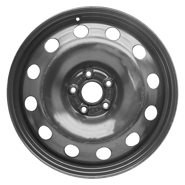 Replace® - 18 x 6.5 12-Hole Black Steel Factory Wheel (Remanufactured)