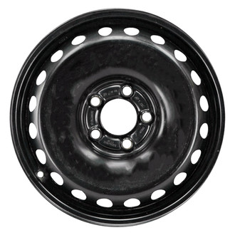 Replace® - 20-Hole All Painted Black 16x3.5 Steel Factory Wheel - Remanufactured