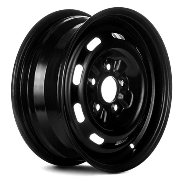 Replace® - 15 x 6 9-Slot Black Steel Factory Wheel (Remanufactured)