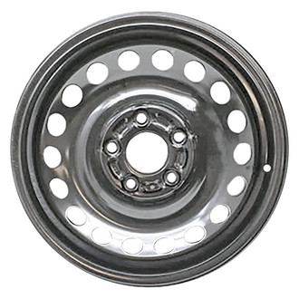 Replace® - 18-Hole All Painted Black 16x4 Steel Factory Wheel - Remanufactured