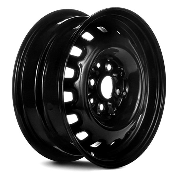 Replace® - 14 x 5.5 12-Slot Black Steel Factory Wheel (Remanufactured)
