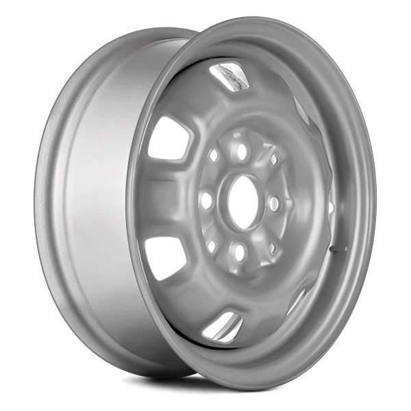 Replace® - 13 x 5 7-Slot Silver Steel Factory Wheel (Remanufactured)
