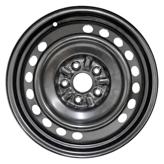 Replace® - 16-Hole All Painted Black 17x4 Steel Factory Wheel - Remanufactured