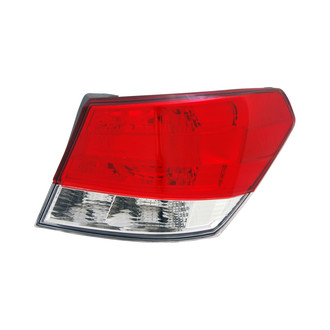 Replace® - Passenger Side Outer Replacement Tail Light Lens and Housing (CAPA Certified)