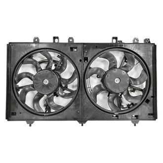 Replace® - Radiator and Condenser Fan Assembly with Two Fans