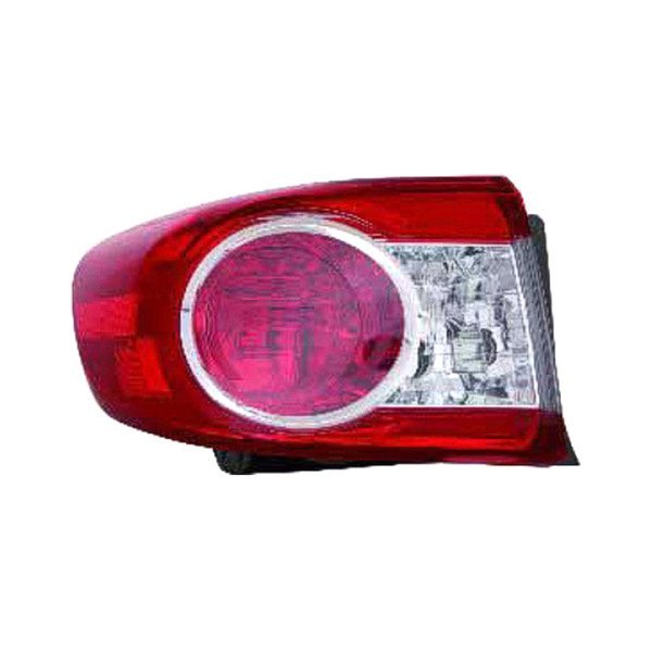 Replace® - Driver Side Outer Replacement Tail Light Lens and Housing, Toyota Corolla