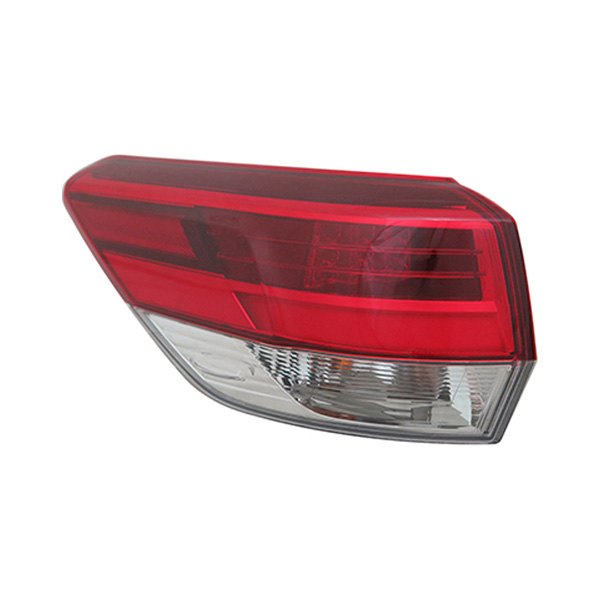 Replace® - Driver Side Outer Replacement Tail Light, Toyota Highlander