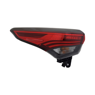 Replace® - Black Fiber Optic Tail Lights