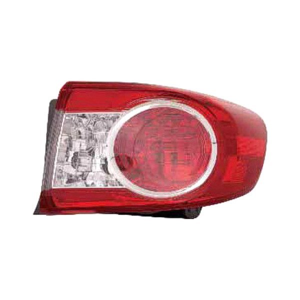 Replace® - Passenger Side Outer Replacement Tail Light Lens and Housing (Brand New OE), Toyota Corolla