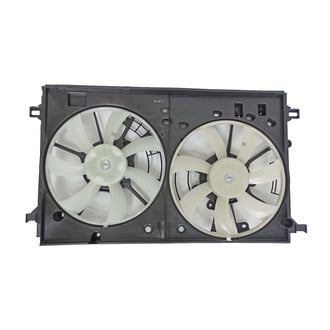 Replace® - Radiator and Condenser Fan Assembly with Two Fans