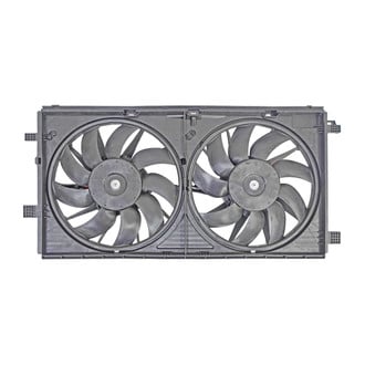 Replace® - Radiator and Condenser Fan Assembly with Two Fans