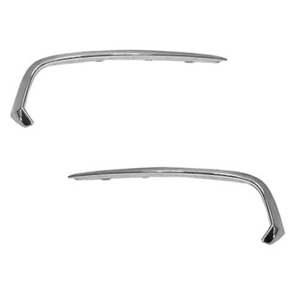 Replace® - Front Outer Driver and Passenger Side Bumper Cover Molding Set (Standard Line)