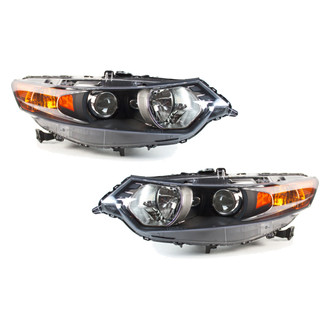Replace® - Driver and Passenger Side Replacement Headlight Set Lens and Housing (CAPA Certified)
