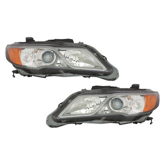 Replace® - Driver and Passenger Side Replacement Headlight Set Lens and Housing (CAPA Certified)