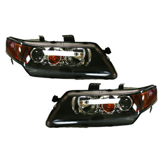Replace® - Driver and Passenger Side Replacement Headlight Set Lens and Housing (Value Line)
