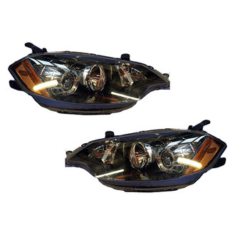 Replace® - Brand New OE Driver and Passenger Side Replacement Headlight Set Lens and Housing