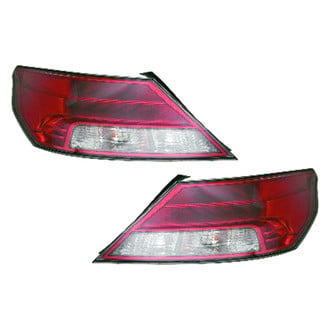 Replace® - Black Factory Tail Lights