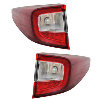 Replace® - Black LED Tail Lights