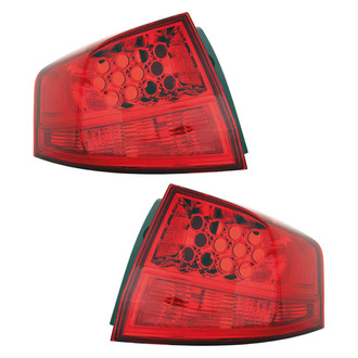 Replace® - Driver and Passenger Side Outer Replacement Tail Light Lens and Housings (Value Line)