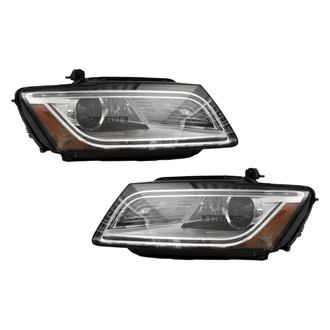 Replace® - Driver and Passenger Side Replacement Headlight Set Lens and Housing (Standard Line)
