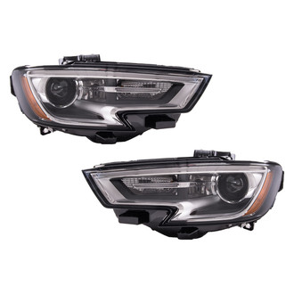 Replace® - Driver and Passenger Side Replacement Headlight Set Lens and Housing (CAPA Certified)