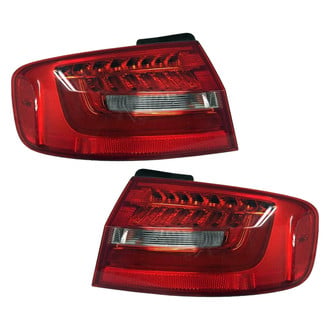 Replace® - Black Factory Tail Lights
