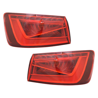 Replace® - Black Fiber Optic Tail Lights