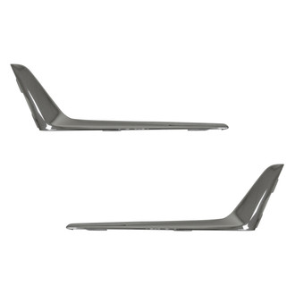 Replace® - Front Upper Driver and Passenger Side Bumper Cover Grille Molding Set (Standard Line)