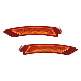Replace® - Front Driver and Passenger Side Bumper Reflector Set (CAPA Certified)