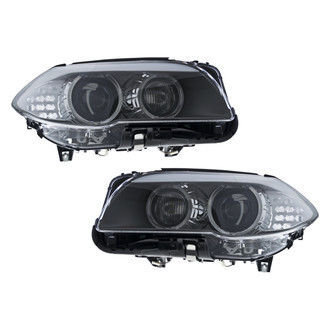 Replace® - Driver and Passenger Side Replacement Headlight Set Lens and Housing (Standard Line)