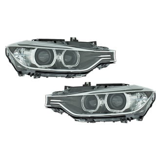 Replace® - Driver and Passenger Side Replacement Headlight Set Lens and Housing (Standard Line)