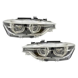 Replace® - Driver and Passenger Side Replacement Headlight Set Lens and Housing (CAPA Certified)