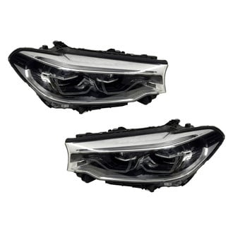 Replace® - Driver and Passenger Side Replacement Headlight Set Lens and Housing (Standard Line)