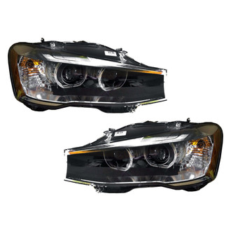 Replace® - Driver and Passenger Side Replacement Headlight Set Lens and Housing (Standard Line)