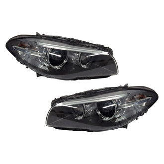 Replace® - Driver and Passenger Side Replacement Headlight Set Lens and Housing (Standard Line)