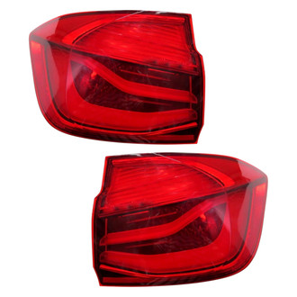 Replace® - Driver and Passenger Side Outer Replacement Tail Lights (CAPA Certified)