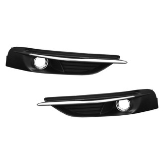 Replace® - Front Driver and Passenger Side Fog Light Bezel Set (Standard Line)