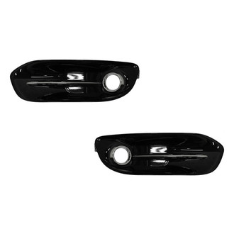 Replace® - Front Driver and Passenger Side Fog Light Bezel Set (CAPA Certified)