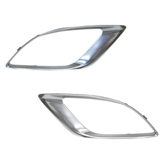 Replace® - Front Driver and Passenger Side Fog Light Trim Set (Standard Line)