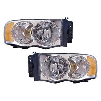 Replace® - Driver and Passenger Side Replacement Headlight Set (Standard Line)