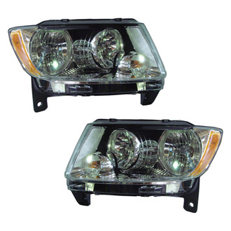 Replace® - Driver and Passenger Side Replacement Headlight Set (Standard Line)