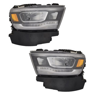 Replace® - Driver and Passenger Side Replacement Headlight Set (Standard Line)