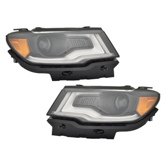 Replace® - Driver and Passenger Side Replacement Headlight Set (Standard Line)