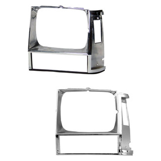 Replace® - Driver and Passenger Side Headlight Bezel Set (Standard Line)