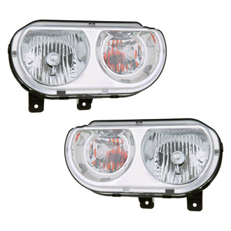 Replace® - Driver and Passenger Side Replacement Headlight Set (CAPA Certified)