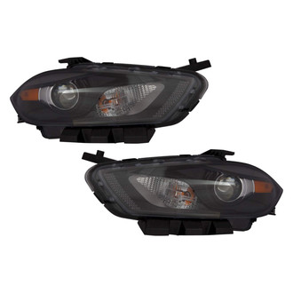 Replace® - Driver and Passenger Side Replacement Headlight Set Lens and Housing (CAPA Certified)