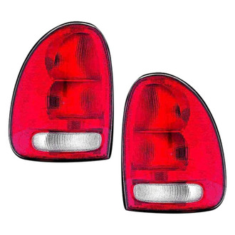 Replace® - Driver and Passenger Side Replacement Tail Light Lens and Housings (Value Line)