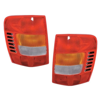 Replace® - Driver and Passenger Side Replacement Tail Light Lens and Housings (CAPA Certified)